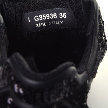 Chanel Sequin CC Sneakers 36 Black 8 of 9