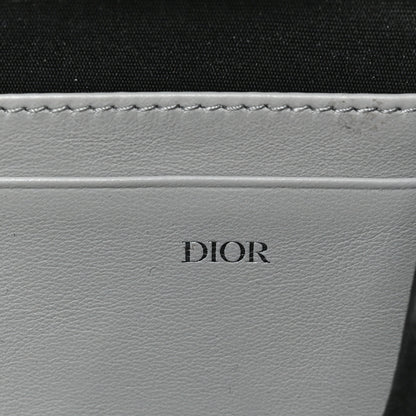 Christian Dior Calfskin Double Zip Crossbody Blue Grey 6 of 8