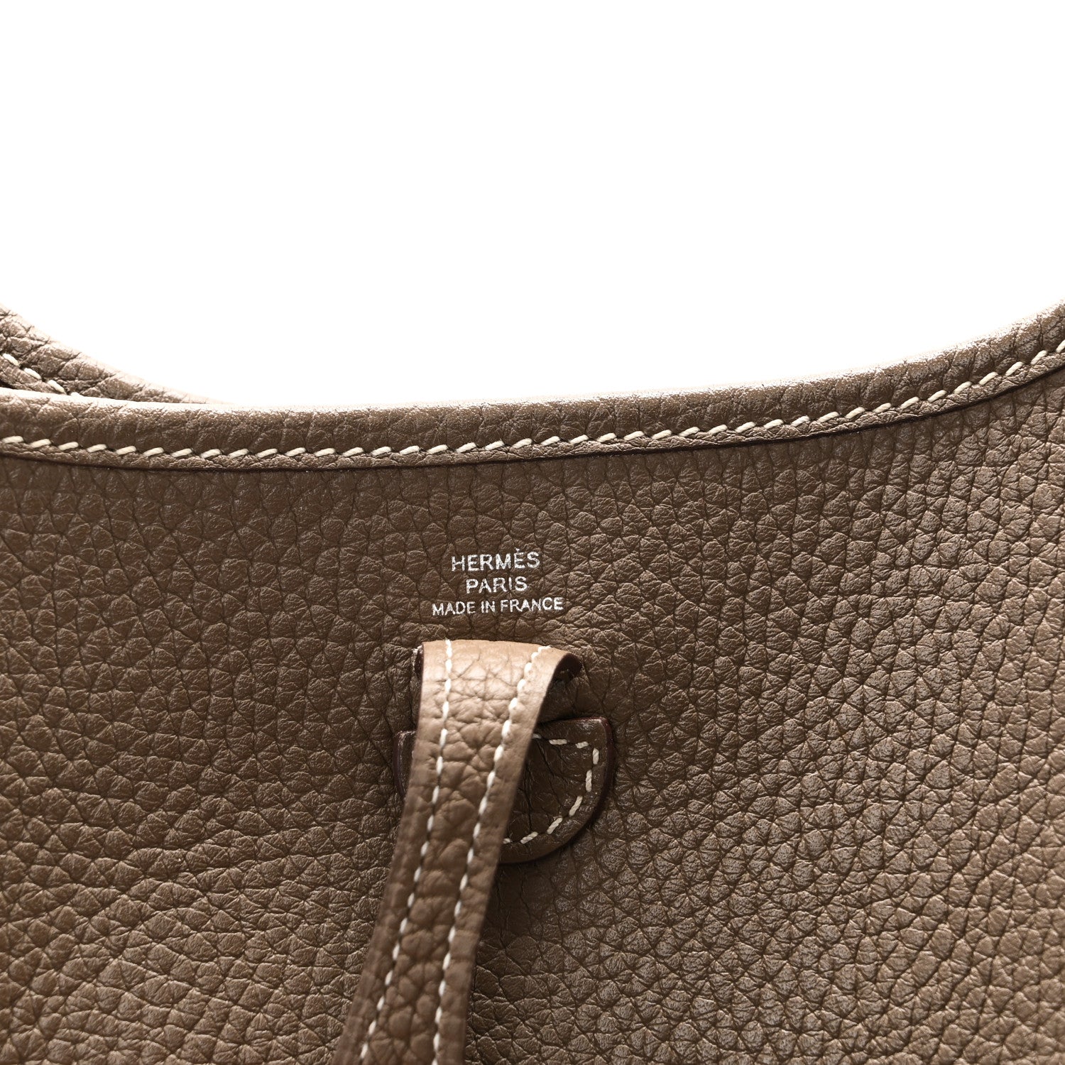 Hermes Taurillon Clemence Evelyne TPM Etoupe Bleu Indigo 6 of 11