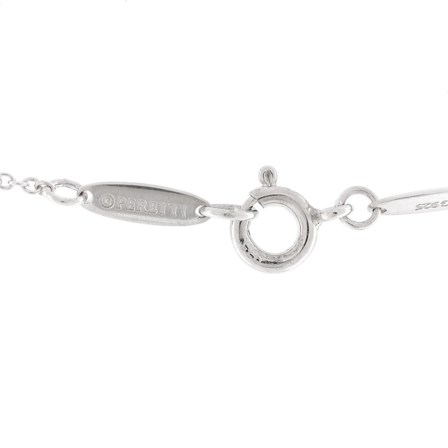 Tiffany Sterling Silver 16mm Elsa Peretti Open Heart Pendant Necklace 4 of 6