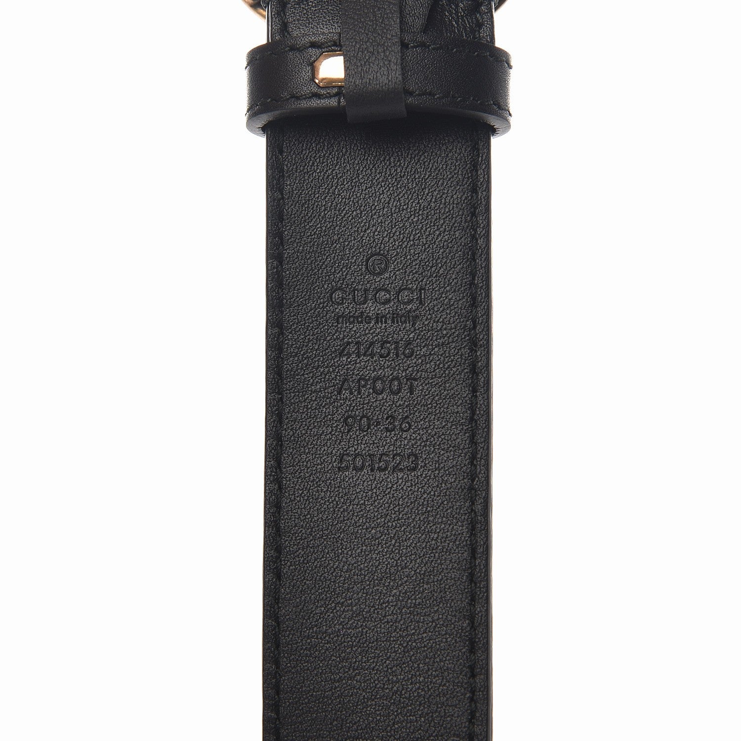 Gucci Calfskin Double G 30mm Belt 90 36 Black 3 of 4