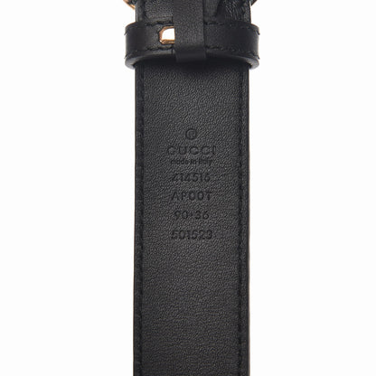 Gucci Calfskin Double G 30mm Belt 90 36 Black 3 of 4