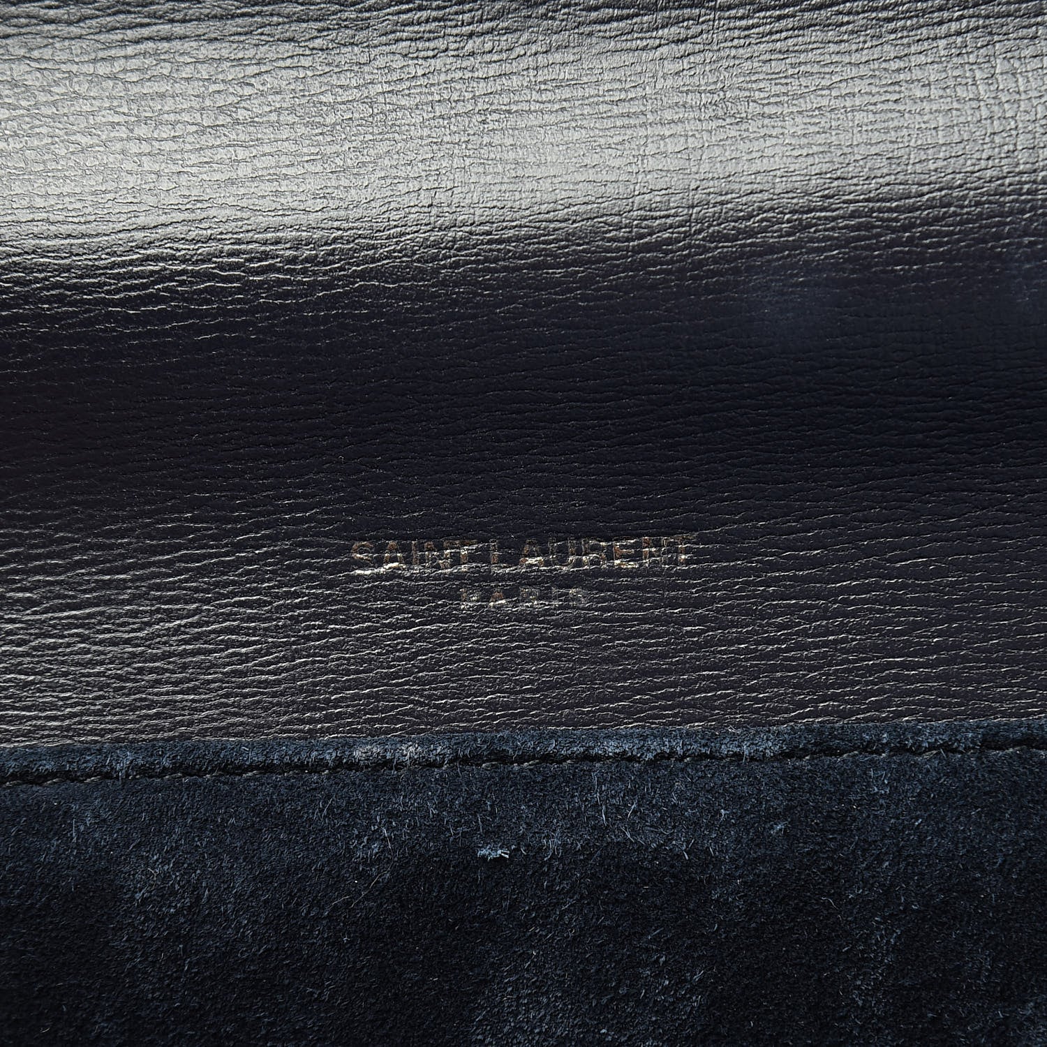 Saint Laurent Calfskin Medium Bellechasse Satchel Navy 7 of 14