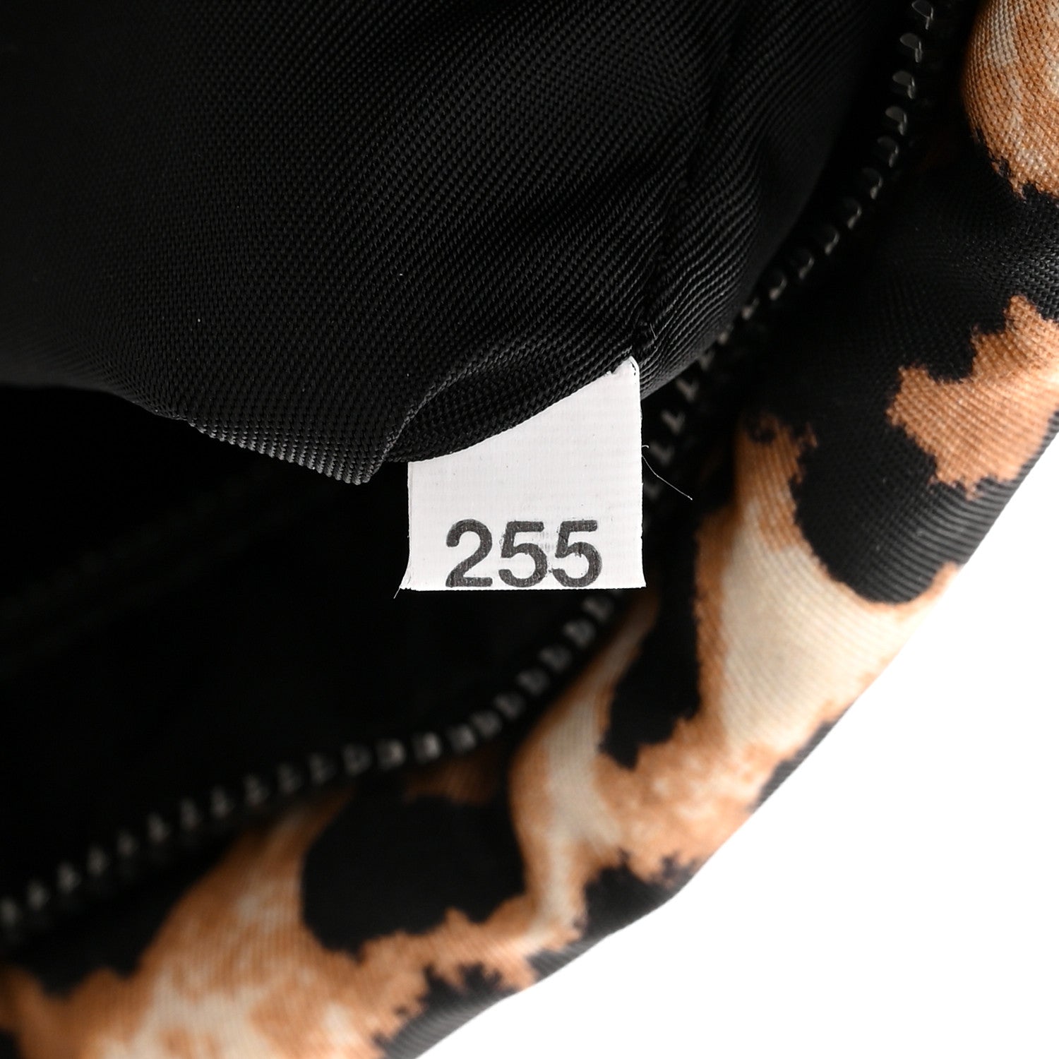 Prada Tessuto Soft Nylon Leopard Print Crossbody Avorio 7 of 10