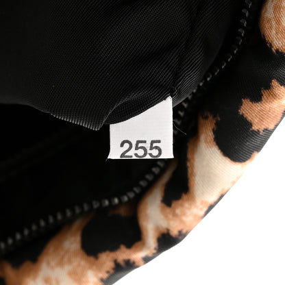 Prada Tessuto Soft Nylon Leopard Print Crossbody Avorio 7 of 10