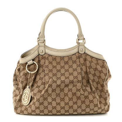 Gucci Monogram Medium Sukey Tote Off White 1 of 12