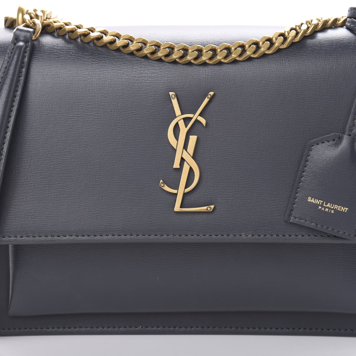 Saint Laurent Calfskin Medium Monogram Sunset Gray 7 of 11