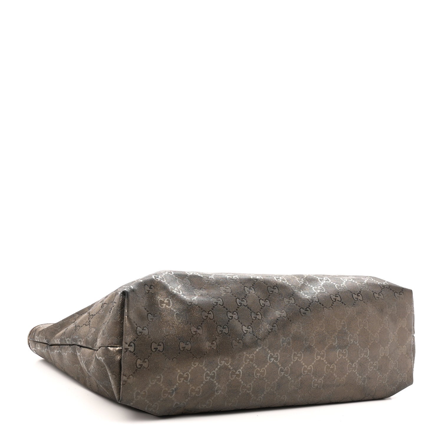 Gucci Imprime Monogram Medium Zippered Shopping Tote Pewter 4 of 10