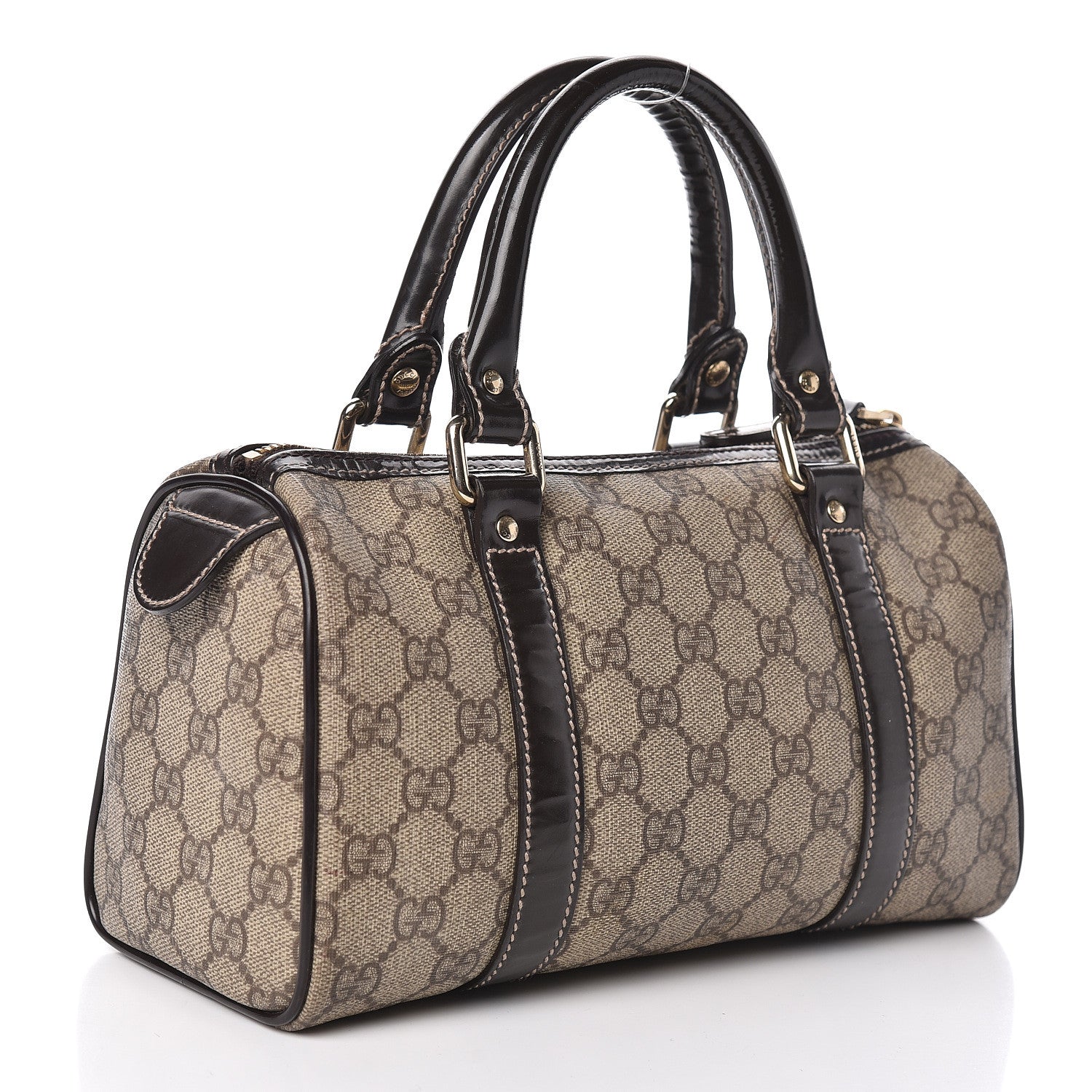 Gucci GG Plus Monogram Small Joy Boston Dark Brown 3 of 10