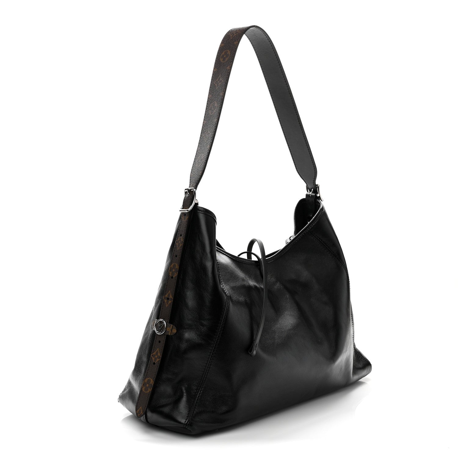 Louis Vuitton Lambskin CarryAll Vibe MM Black 4 of 10