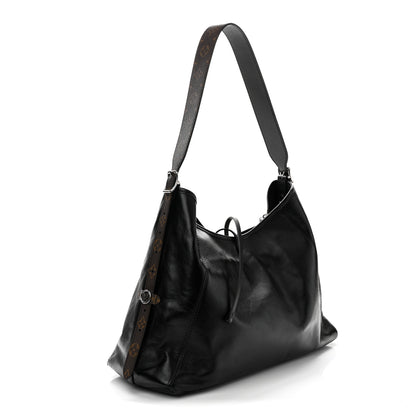 Louis Vuitton Lambskin CarryAll Vibe MM Black 4 of 10