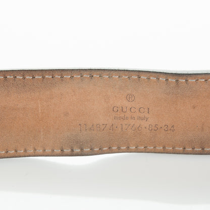 Gucci Monogram Interlocking G Belt 85 34 Black 3 of 5
