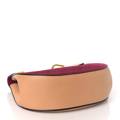 Chloe Suede Smooth Calfskin Drew Shoulder Bag Misty Beige 4 of 9