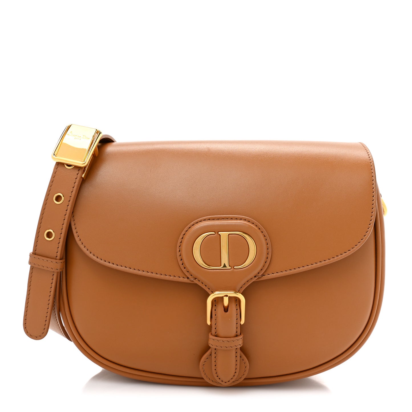 Box Calfskin Medium Bobby Flap Camel