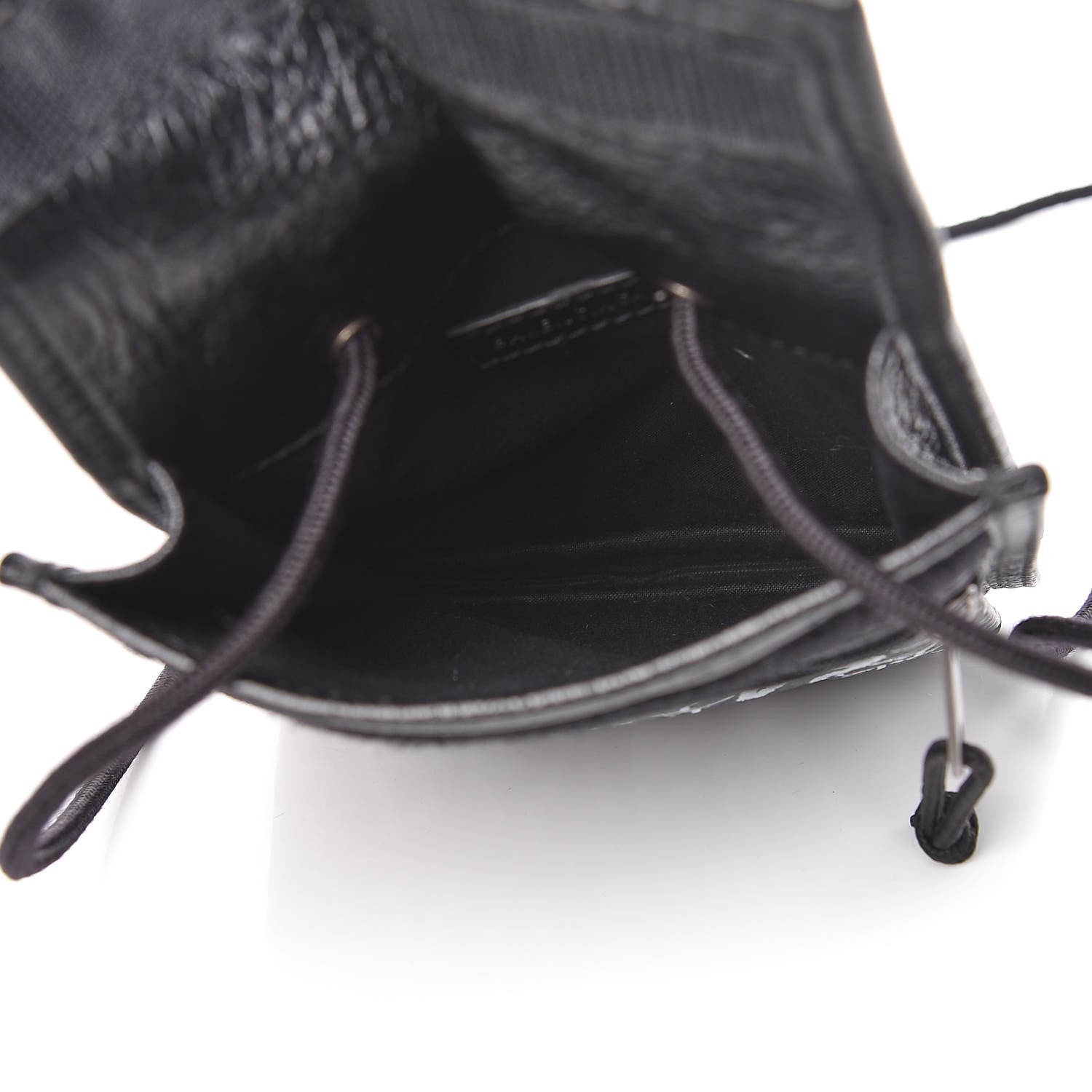 Balenciaga Agneau Graffiti All Over Small Explorer Pouch with Strap Black White 5 of 13