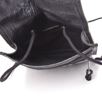Balenciaga Agneau Graffiti All Over Small Explorer Pouch with Strap Black White 5 of 13