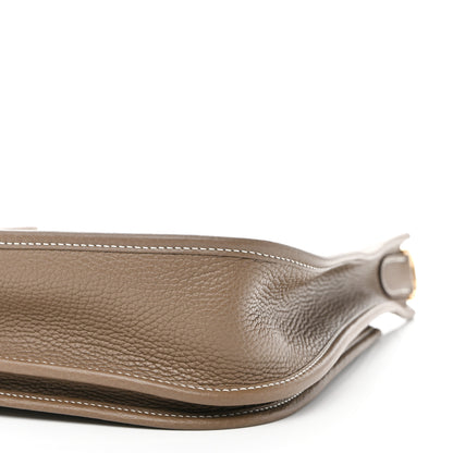 Hermes Taurillon Clemence Evelyne III PM Etoupe 10 of 11
