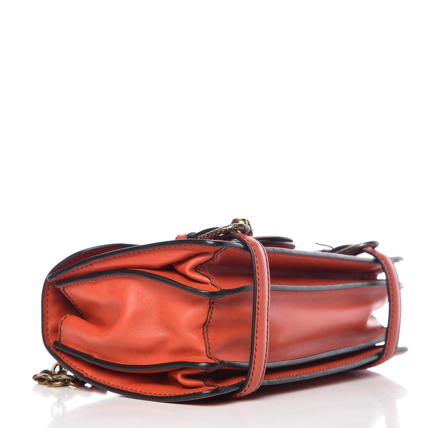 French Calf City Knot Bag Terracota