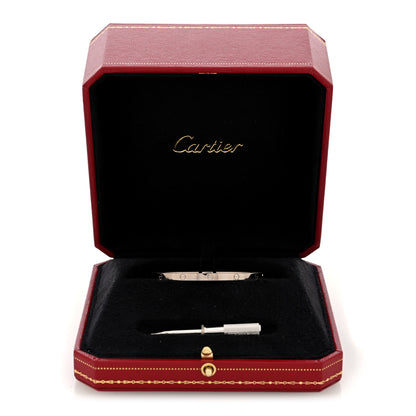 Cartier 18K White Gold Small LOVE Bracelet 15 7 of 7