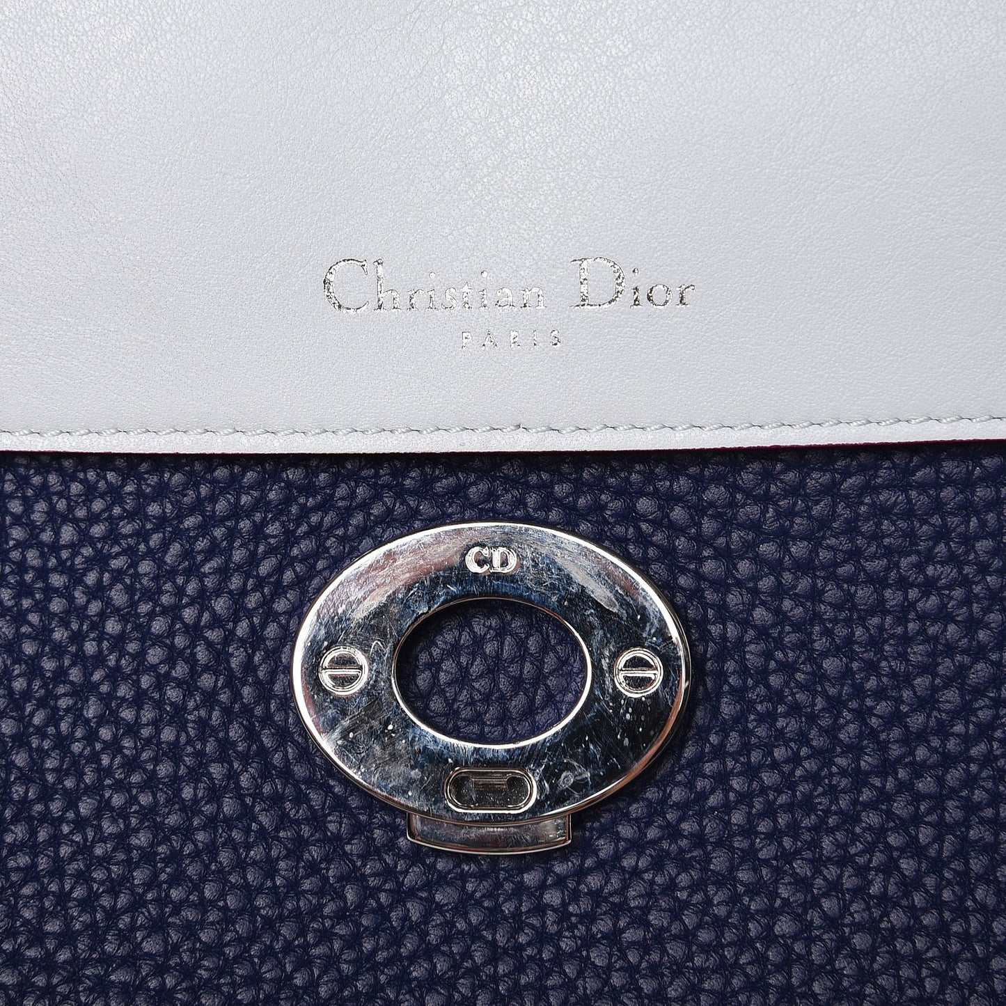 Bullcalf Small Be Dior Flap Navy