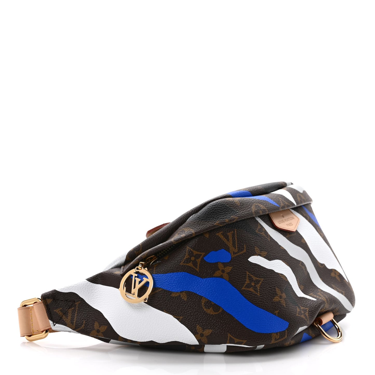 X LOL Monogram Bumbag Blue Silver