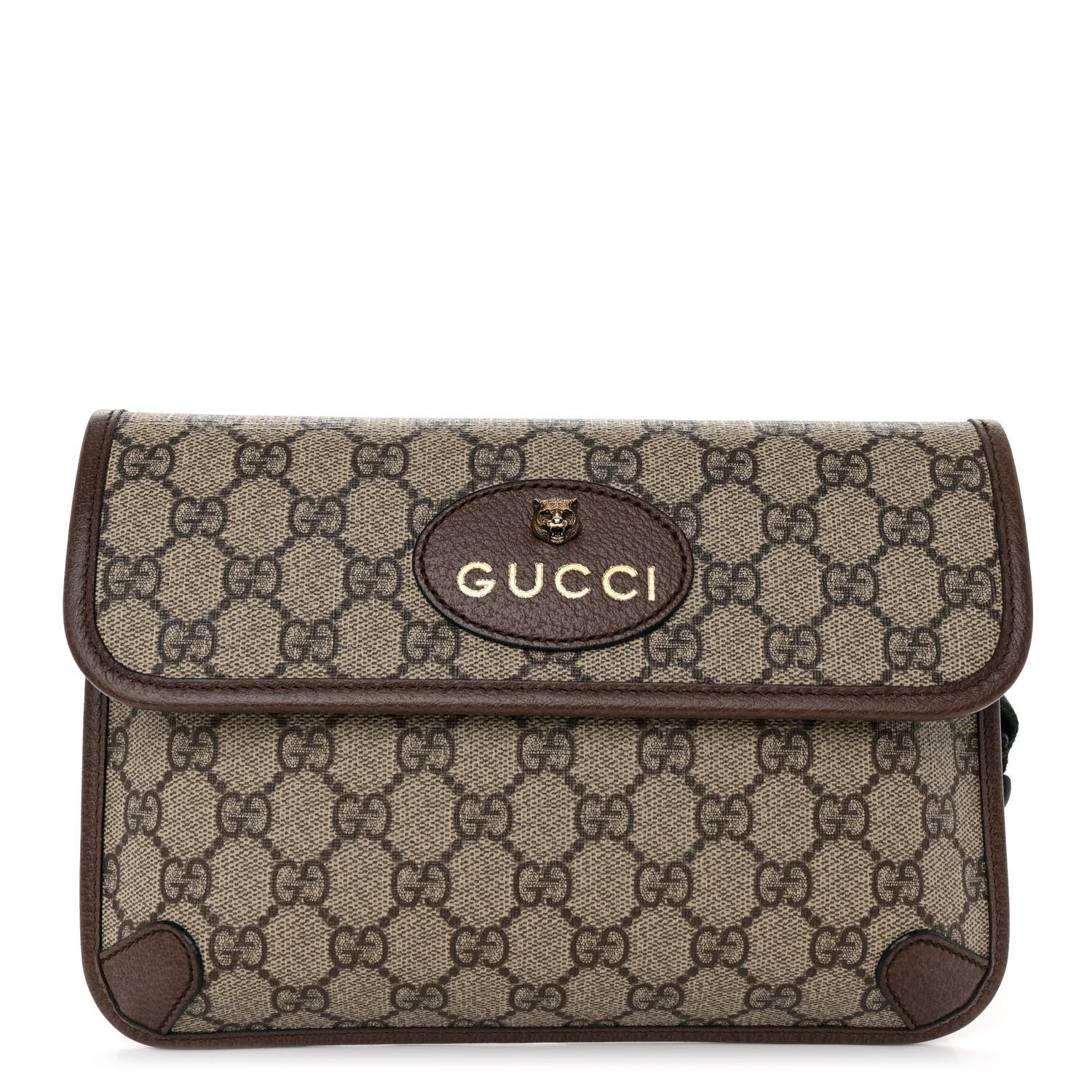 Gucci GG Supreme Monogram Neo Vintage Web Belt Bag Brown 1 of 11