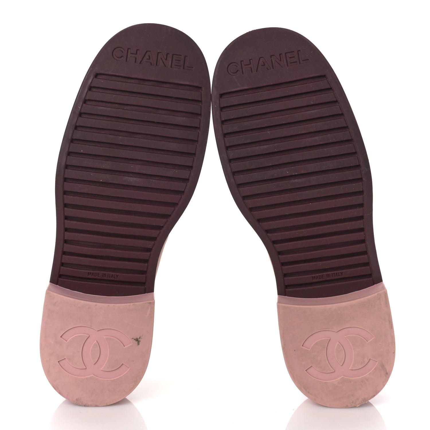 Chanel Lambskin Quilted CC Turnlock Loafers 39 Dark Pink 6 of 10