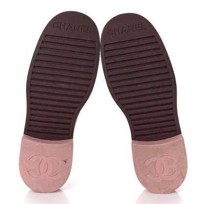 Chanel Lambskin Quilted CC Turnlock Loafers 39 Dark Pink 6 of 10