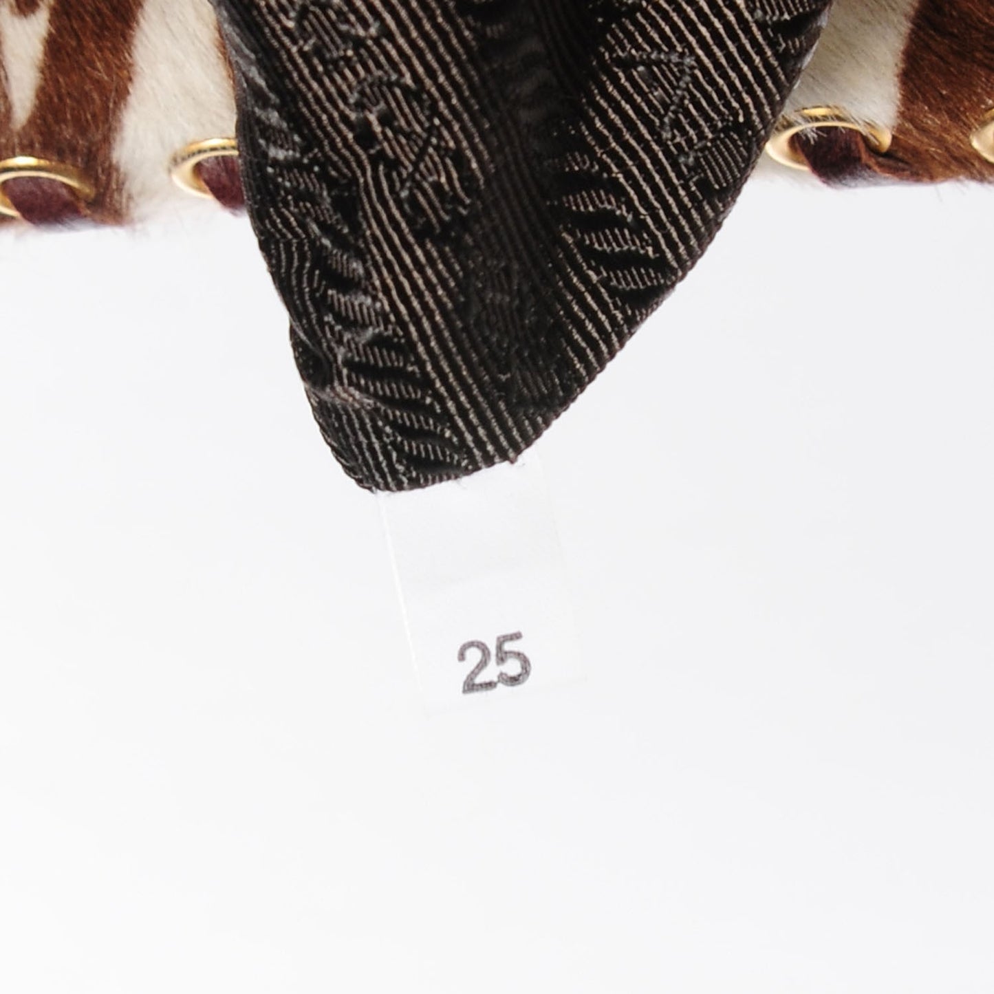 Calf Hair Zebra Print Tote White Bruciato