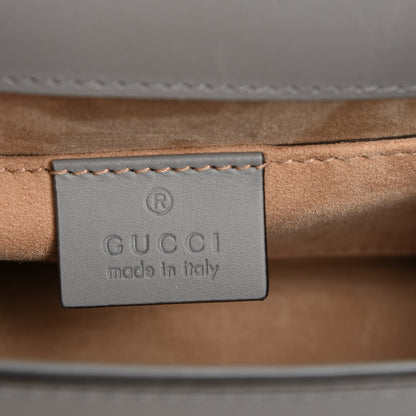 Gucci Calfskin Mini Sylvie Chain Shoulder Bag Deep Grey 6 of 7