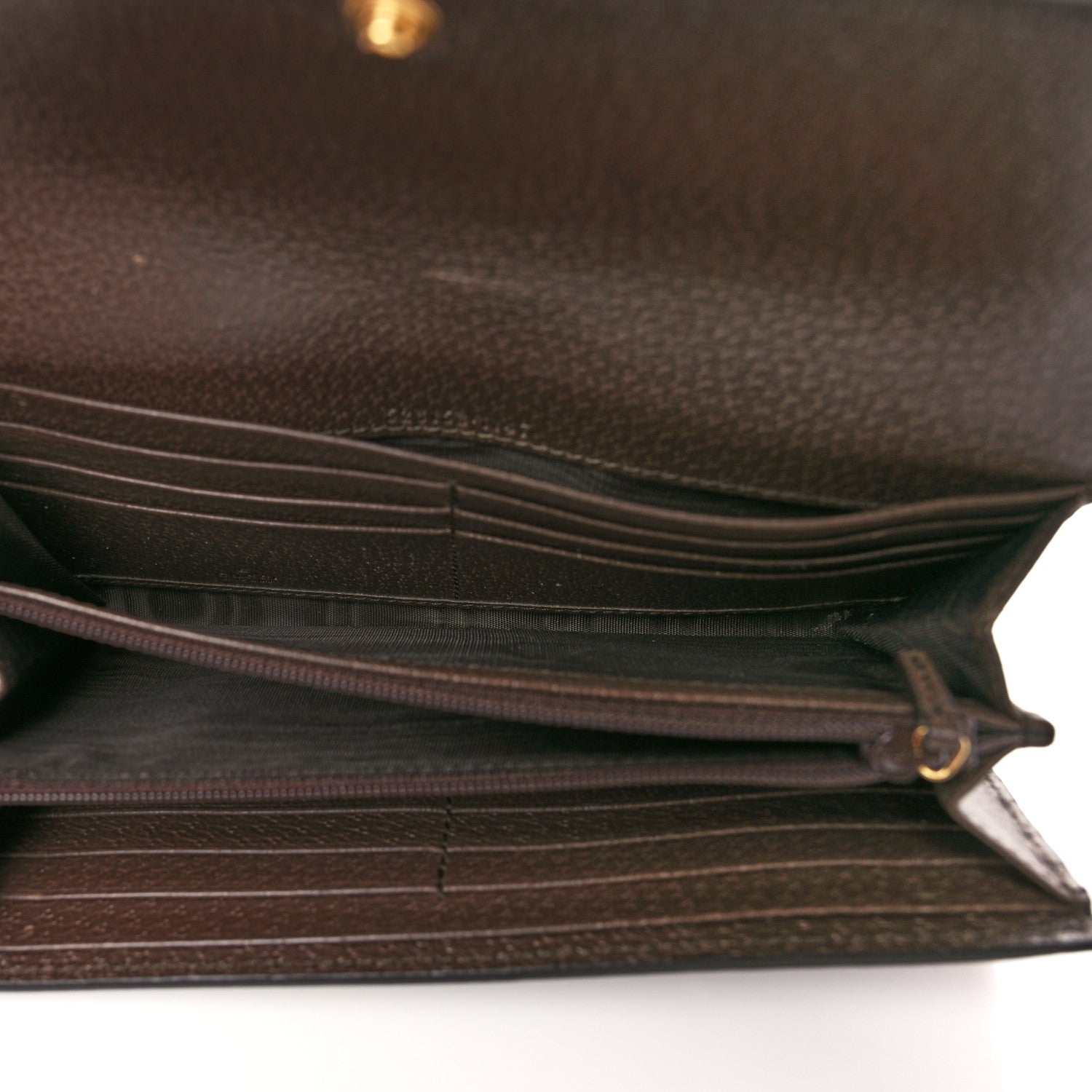 Gucci GG Supreme Monogram Web Ophidia Continental Wallet Brown 5 of 6
