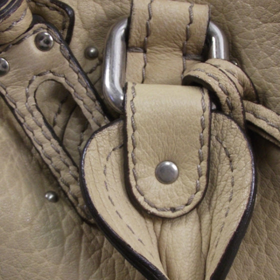 Leather Paddington Satchel Sable