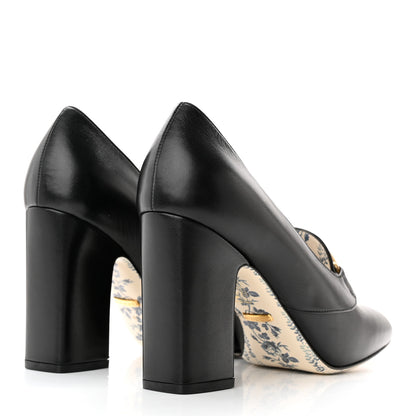 Gucci Malaga Kid GG Victoire 95mm Loafer Pumps 40 Black 4 of 12