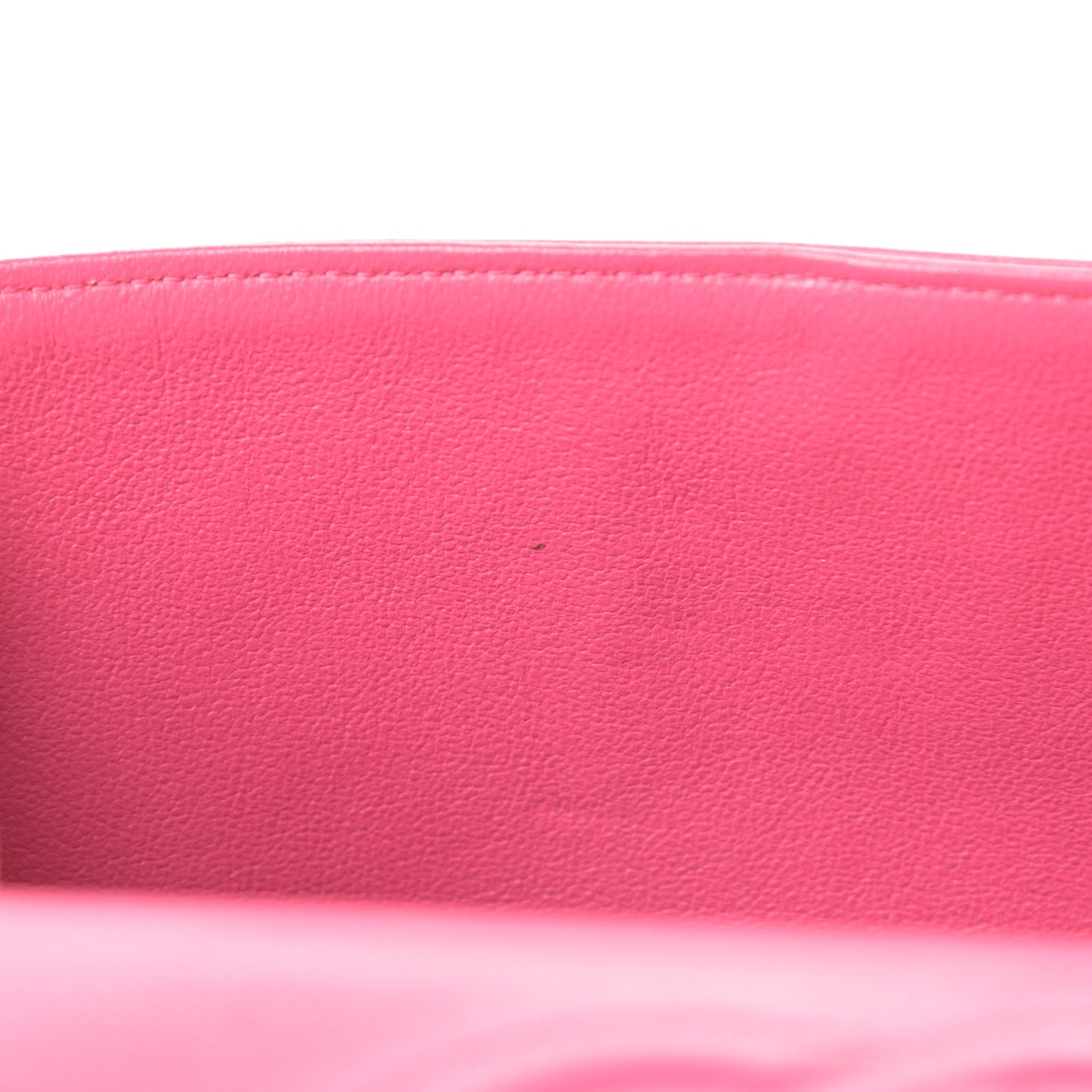 Lambskin Quilted Medium Double Flap Fuchsia