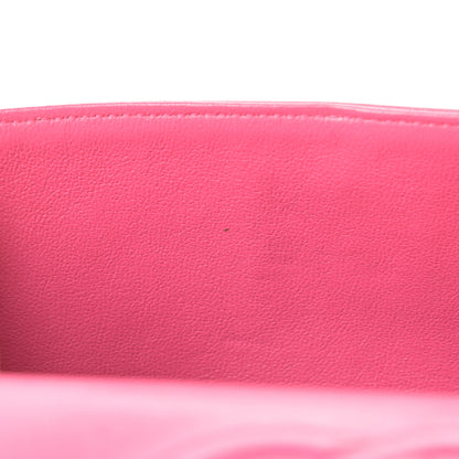 Chanel Lambskin Quilted Medium Double Flap Fuchsia 14 of 19
