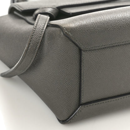 Celine Grained Calfskin Nano Belt Bag Grey 8 of 14