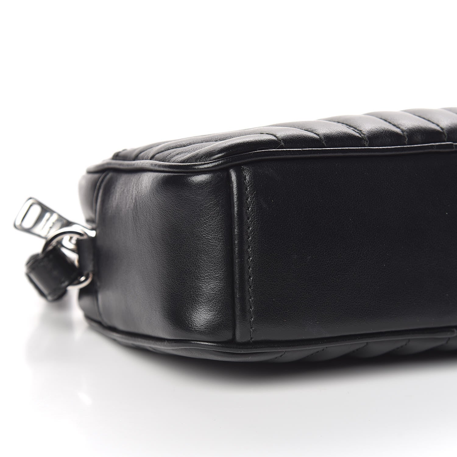 Prada Soft Calfskin Diagramme Crossbody Bag Black 7 of 9