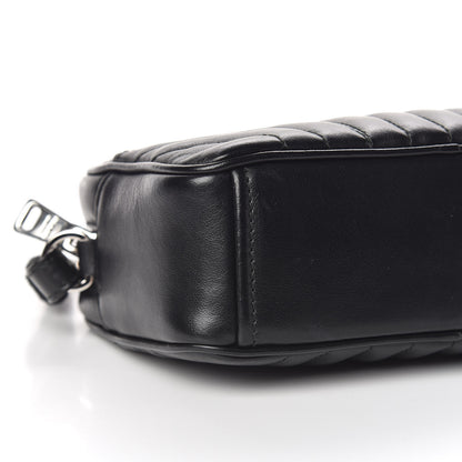 Prada Soft Calfskin Diagramme Crossbody Bag Black 7 of 9