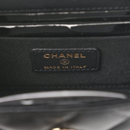 Chanel Lambskin Quilted Mini Trendy CC Chain Wallet Black 6 of 12
