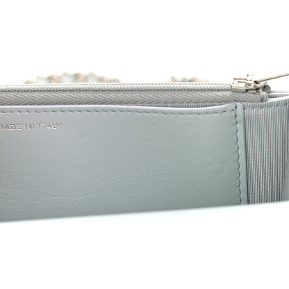 Chanel Iridescent Calfskin Quilted Wallet On Chain WOC Light Blue 8 of 10