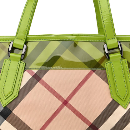 Burberry Nova Check PVC Tote Green 9 of 16