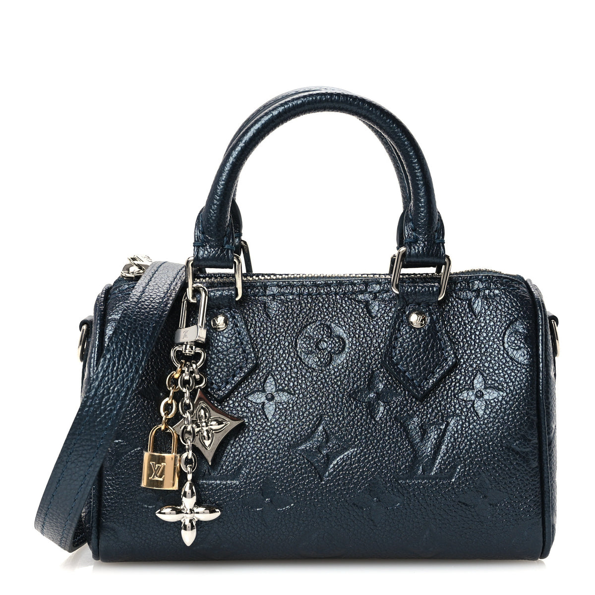 Louis Vuitton Empreinte Monogram Nano Speedy Shimmery Ink 1 of 8