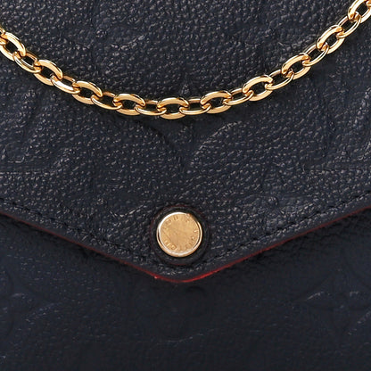 Louis Vuitton Empreinte Pochette Felicie Chain Wallet Marine Rouge 14 of 17