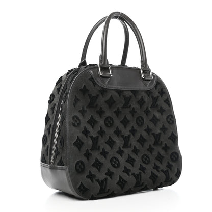 Louis Vuitton Monogram Suede Tuffetage Deauville Cube Gris 2 of 4
