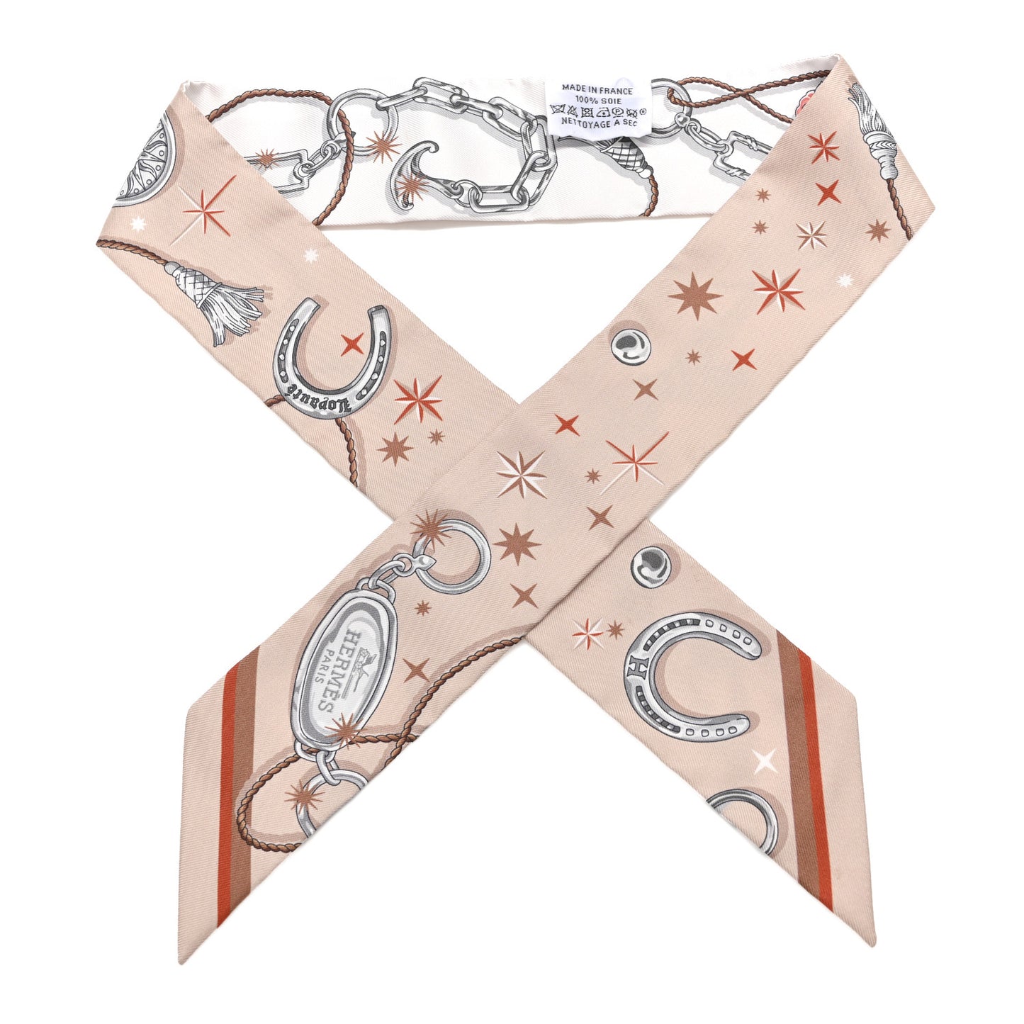 Silk C'est la Fete Twilly Beige Rose Caramel White