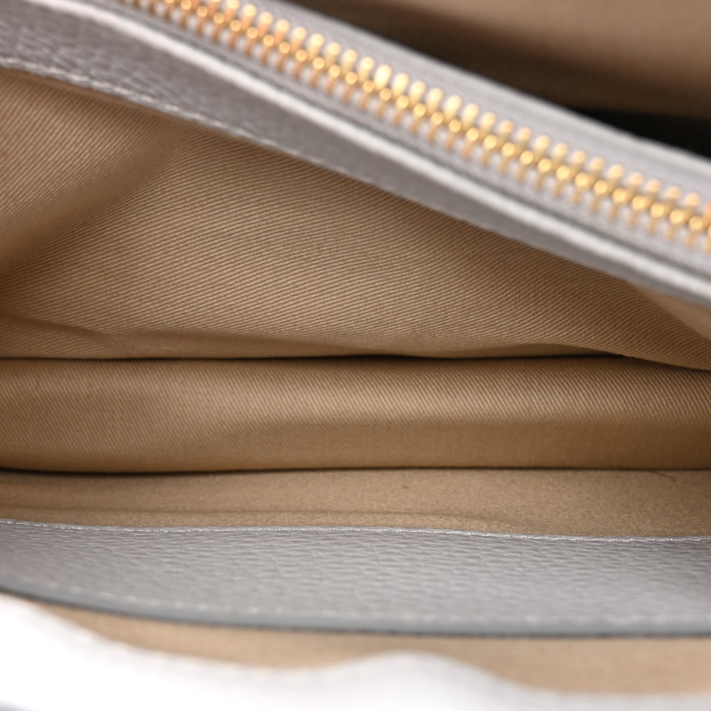 Grained Calfskin Small Aby Day Shoulder Bag Light Cloud