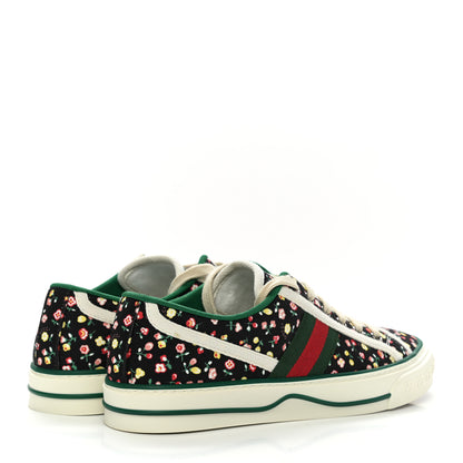 Gucci X LIBERTY OF LONDON Canvas Web Holly Print Womens 1977 Tennis Sneakers 38 Black Peach Mystic White 4 of 8