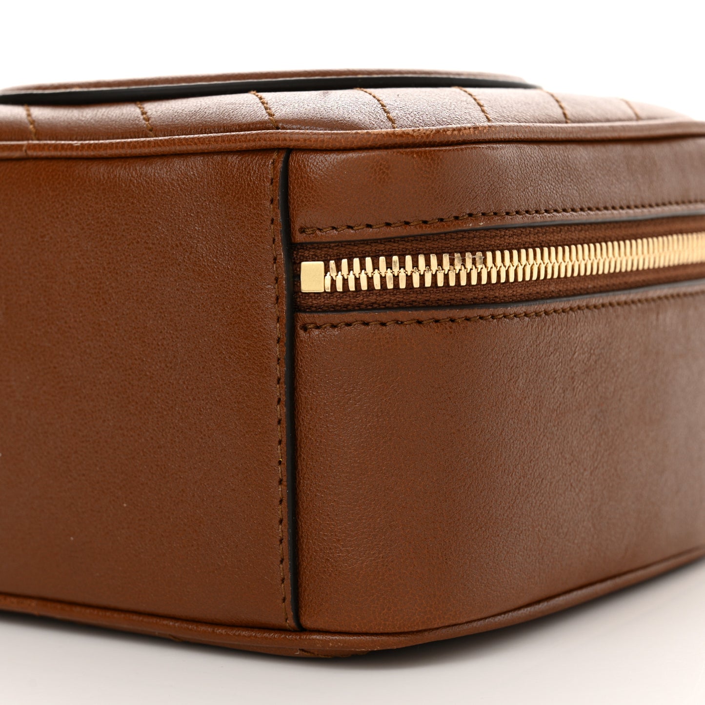 Sakai Be Green Calfskin Diagonal Stitched Blondie Top Handle Bag Cuir