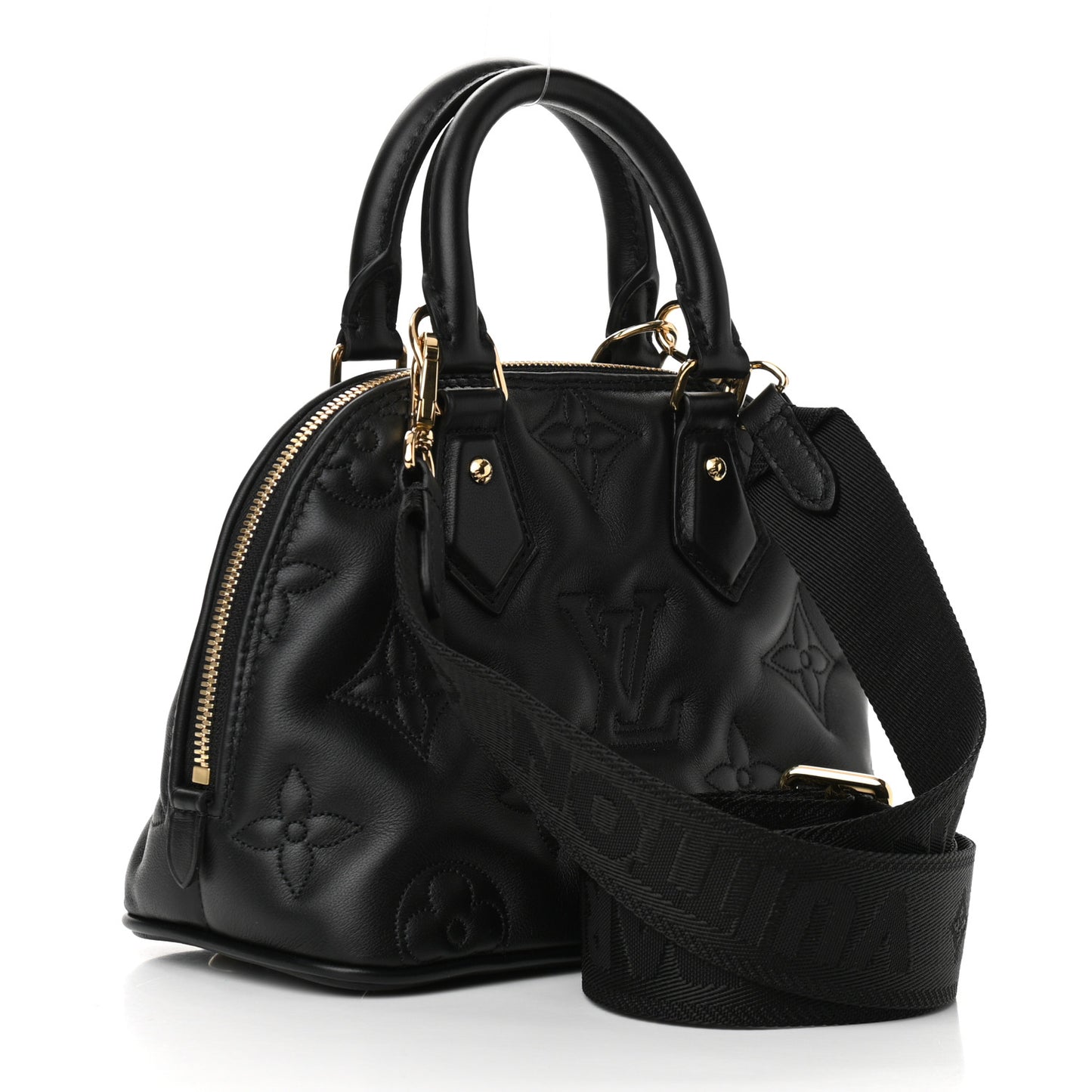 Calfskin Bubblegram Alma BB Black