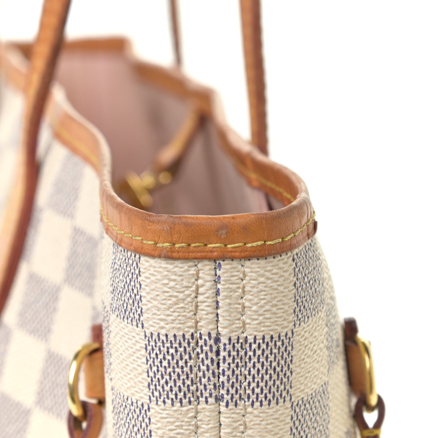 Damier Azur Neo Neverfull MM Rose Ballerine